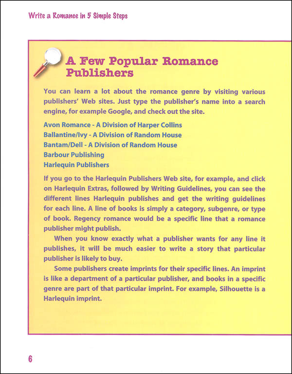 Write A Romance In 5 Simple Steps Enslow Publishers 9781464401008 0644