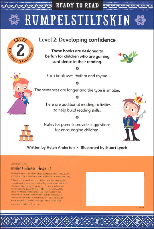 Rumpelstiltskin (Ready to Read Level 2) Thomas Nelson 9781783935826