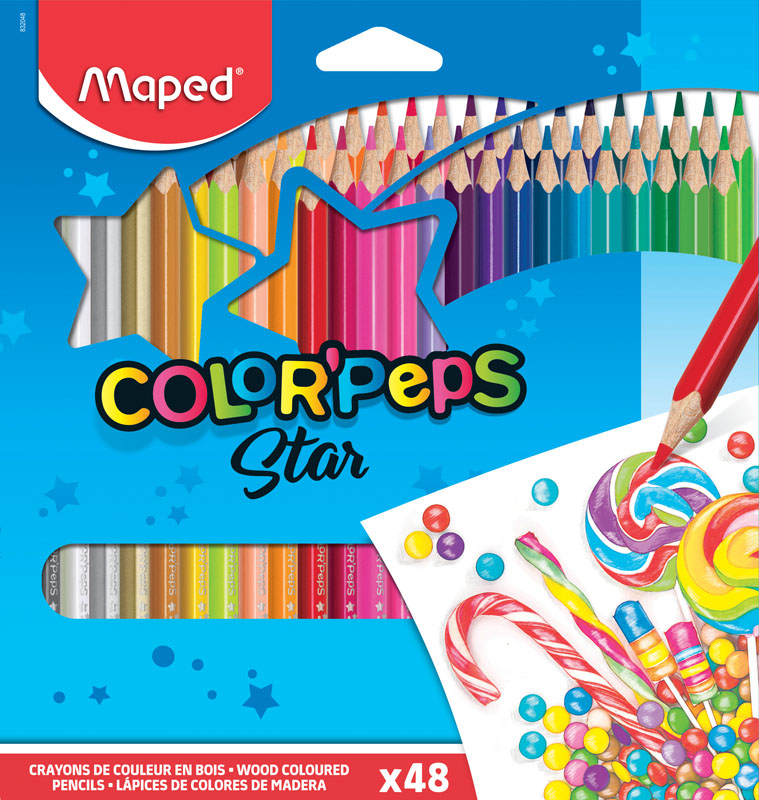 Color Pep's Colored Pencils (Pack of 48)