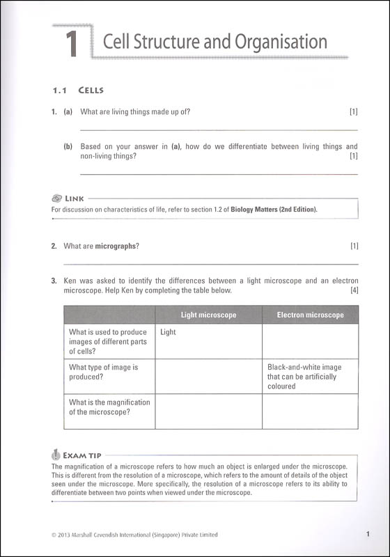 Biology "O" Level Structured Questions (2nd Edition) | Marshall Cavendish Education | 9789810118655