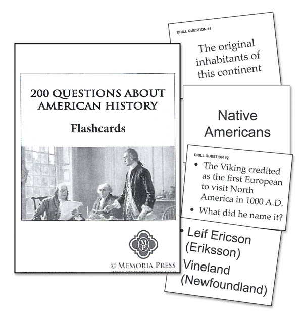 200 Questions About American History Flashcards | Memoria Press ...