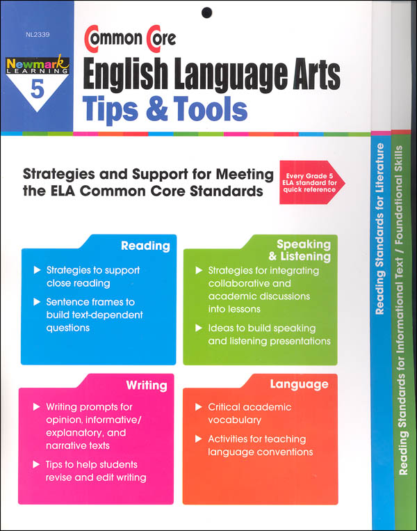 common-core-english-language-arts-tips-tools-grade-5-newmark-learning-9781478807483