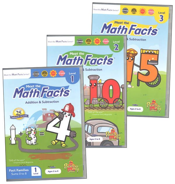 Math Facts Add/Subtract 3 DVD Box Set