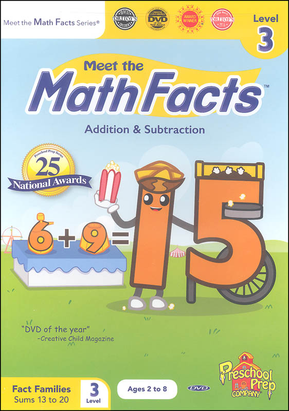 Math Facts Add/Subtract Level 3 DVD