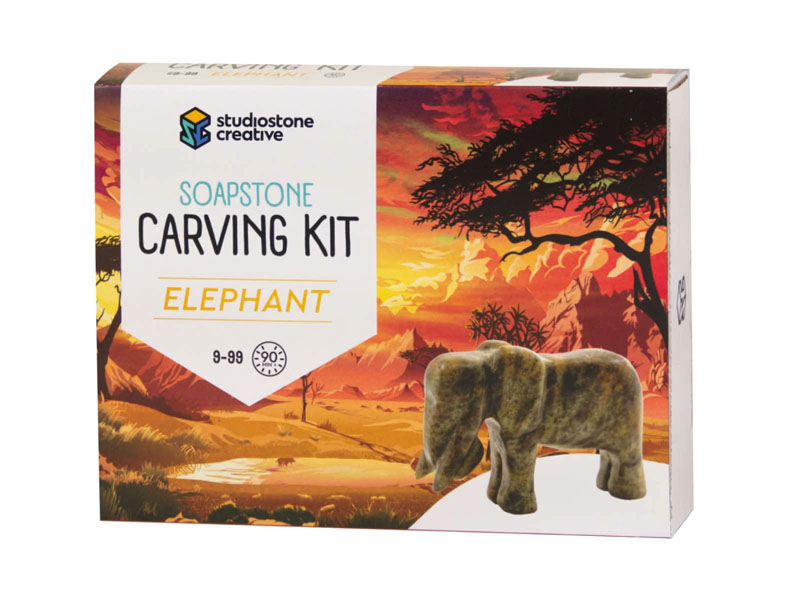Soapstone Carving Kit - Elephant (African Series)
