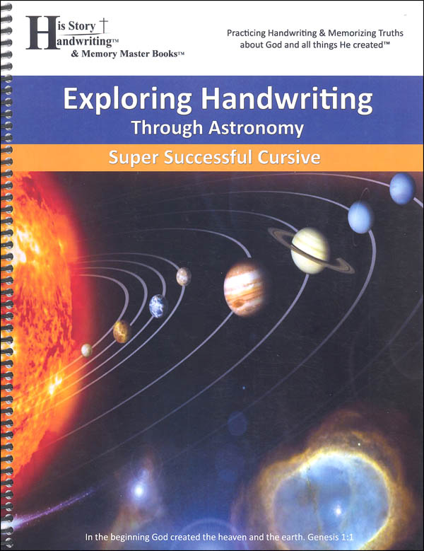 Exploring Handwriting Through Astronomy: Cursive