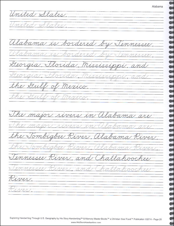 Exploring Handwriting Through US Geography: Cursive | His Story ...