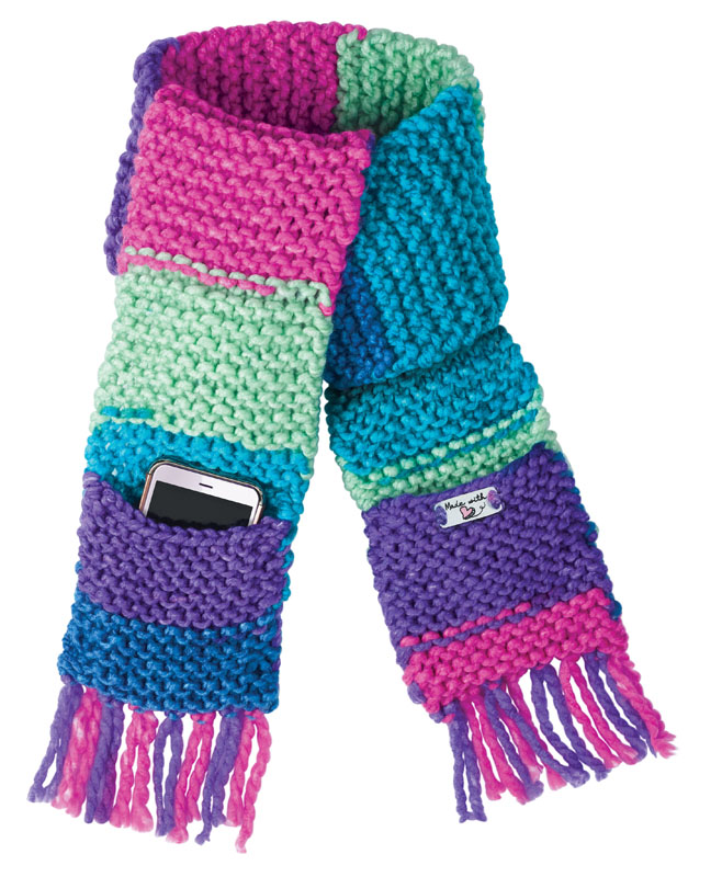 Learn to Knit Pocket Scarf Kit Creativity for Kids