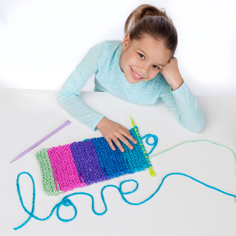 Learn to Knit Pocket Scarf Kit Creativity for Kids