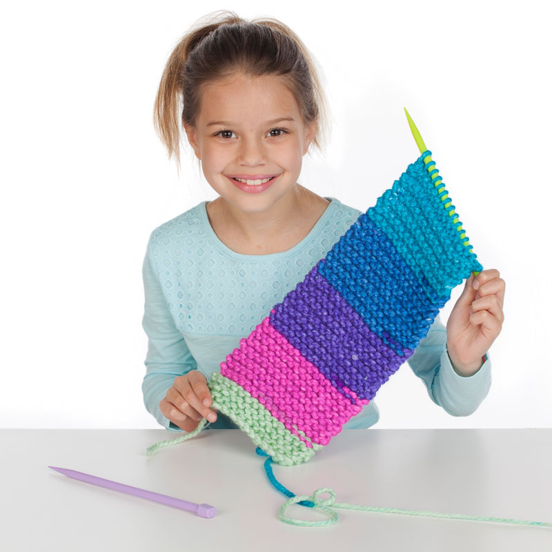 Learn to Knit Pocket Scarf Kit Creativity for Kids
