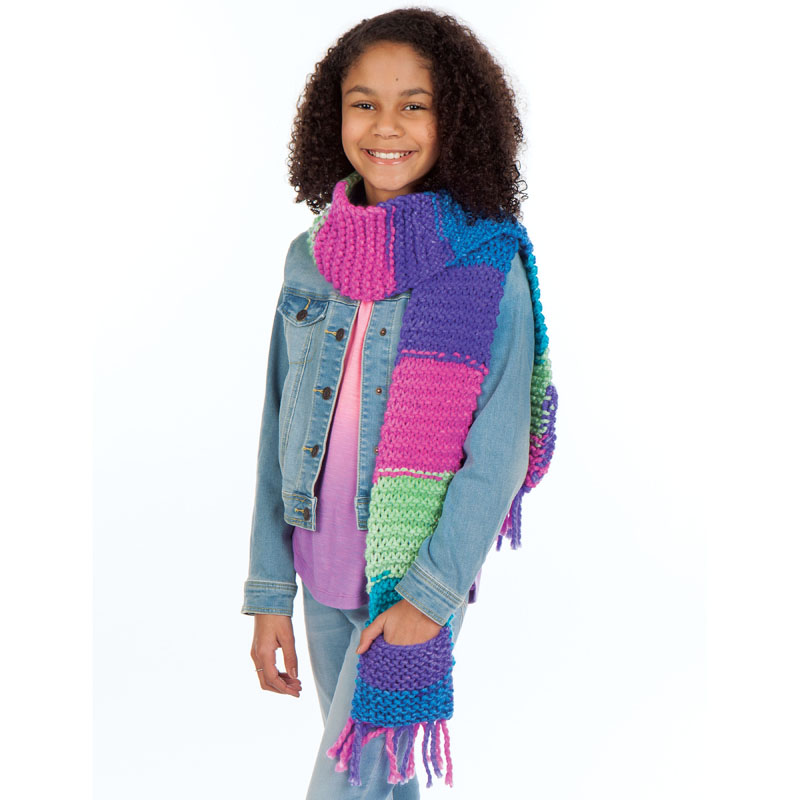 Learn to Knit Pocket Scarf Kit Creativity for Kids