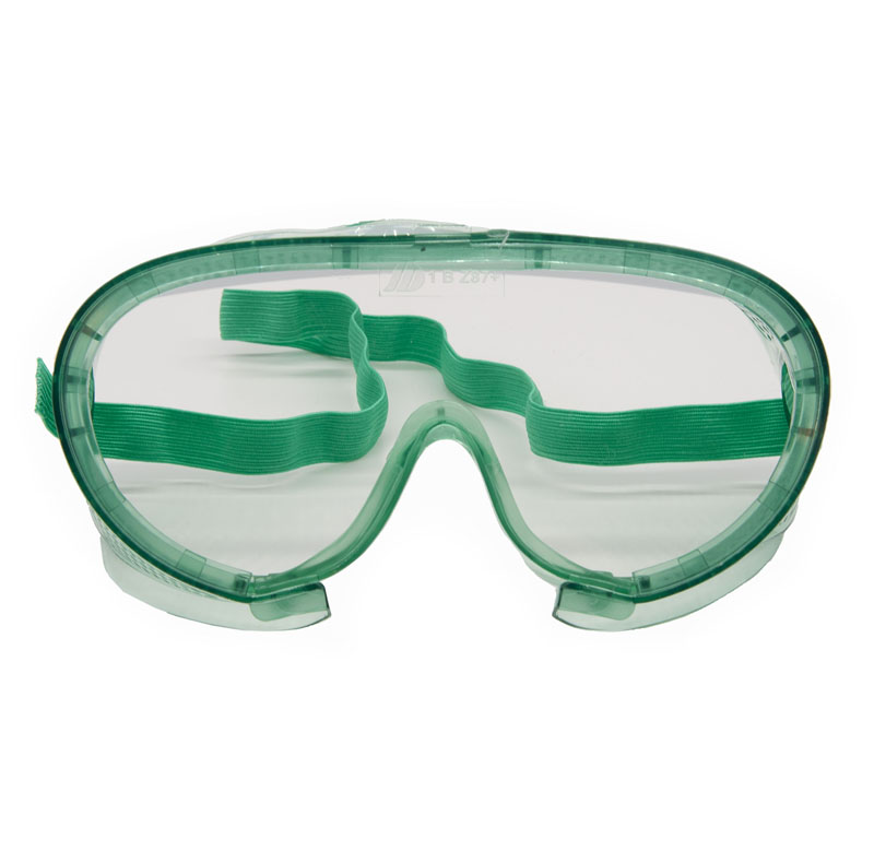 Impact Safety Goggles - Direct Ventilation - Green