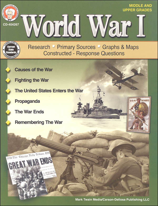 World War I Resource Book | Mark Twain Media | 9781622236466