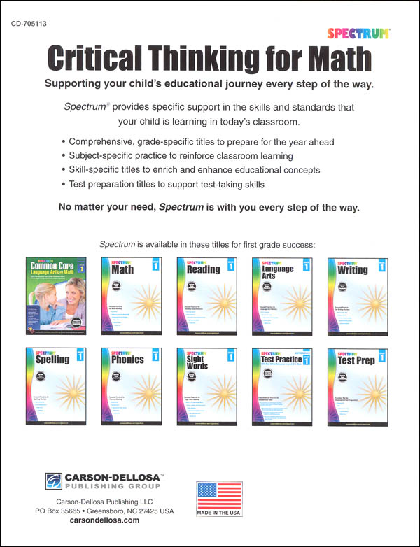 critical thinking for math spectrum