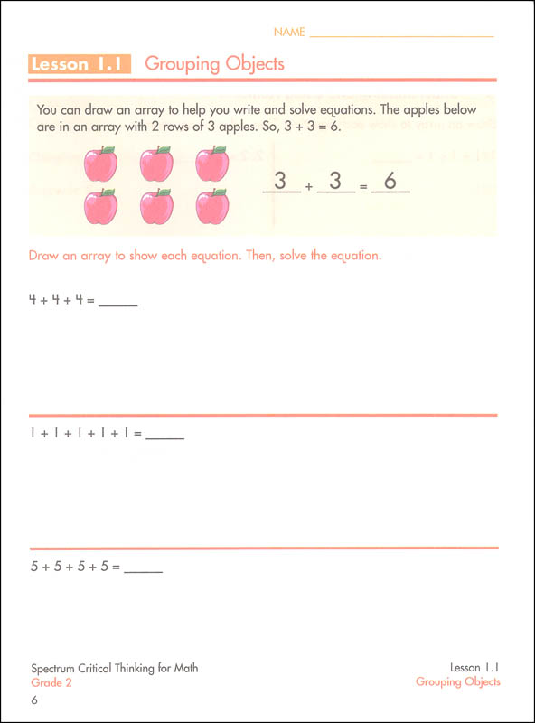 Spectrum Critical Thinking For Math Grade 7 Answer Key