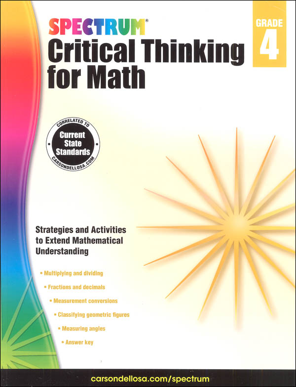 Spectrum Critical Thinking for Math 4