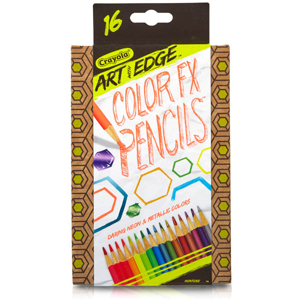 Crayola Art With Edge Color Fx Pencils 16 Count Crayola