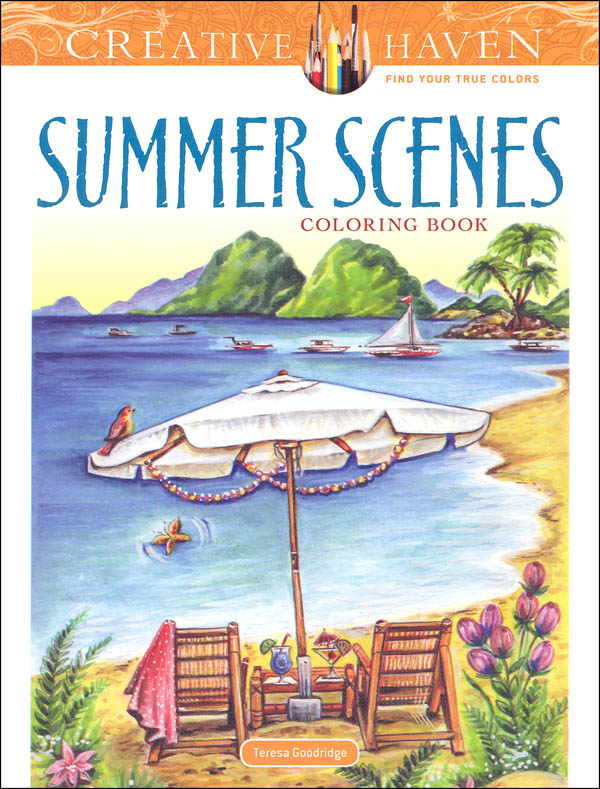 Summer Scenes Coloring Book (Creative Haven) | Dover Publications ...