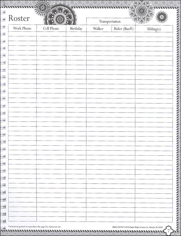 Blue Harmony Lesson Plan and Record Book Eureka