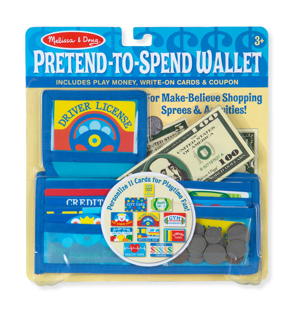 Melissa & Doug Pretend-to-Spend Play Wallet 