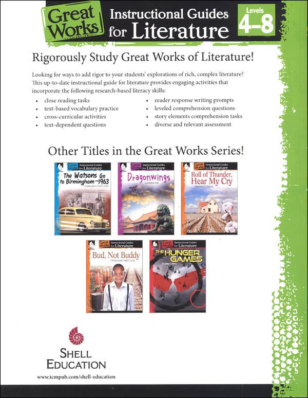 Esperanza Rising Instructional Guides for Literature (Great Works) Teacher Created Materials