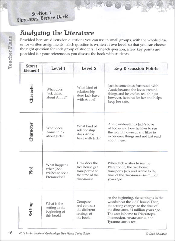 Magic Tree House Series Instructional Guides for Literature (Great