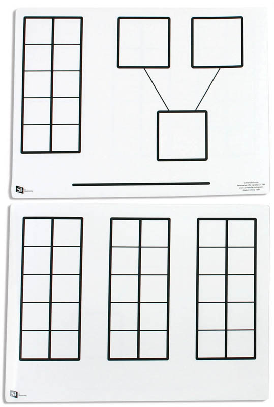 Ten Frames/Number Bond Dry Erase Board | SI Manufacturing