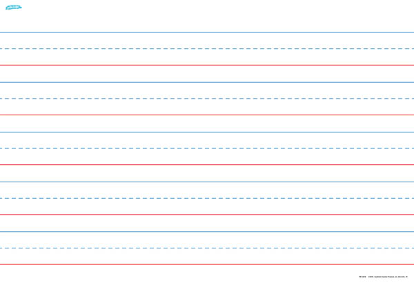 Horizontal Handwriting Chart | Top Notch Teacher Products