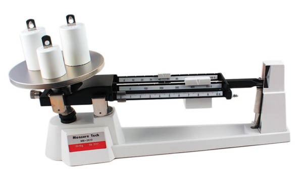 Triple Beam Balance with Weights