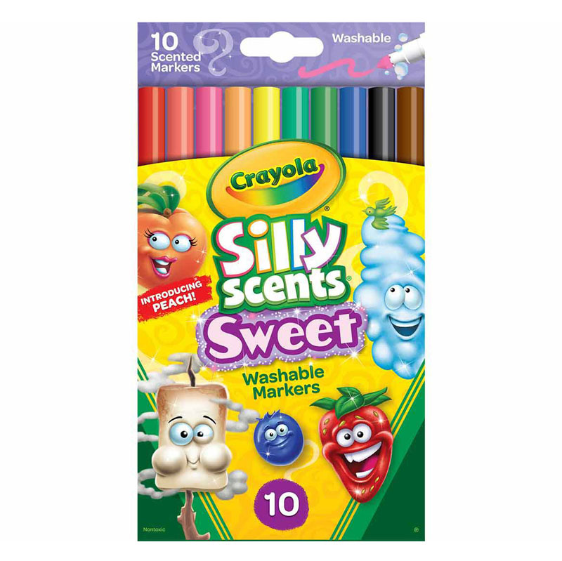 Crayola Silly Scents Slim Markers - 10 count
