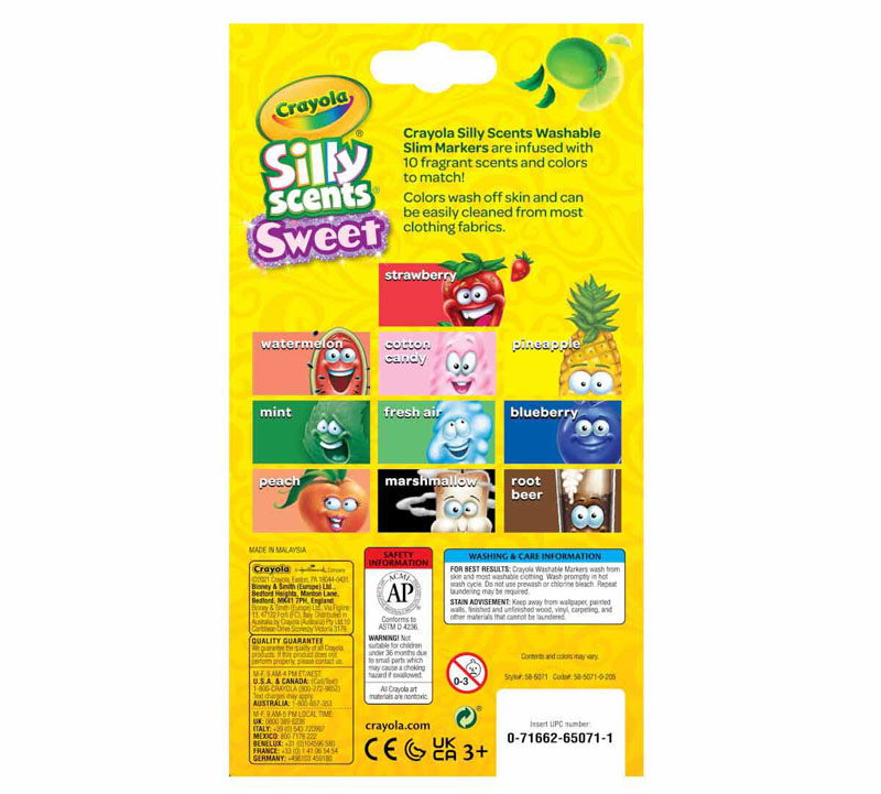 Crayola Silly Scents Slim Markers - 10 count | Crayola