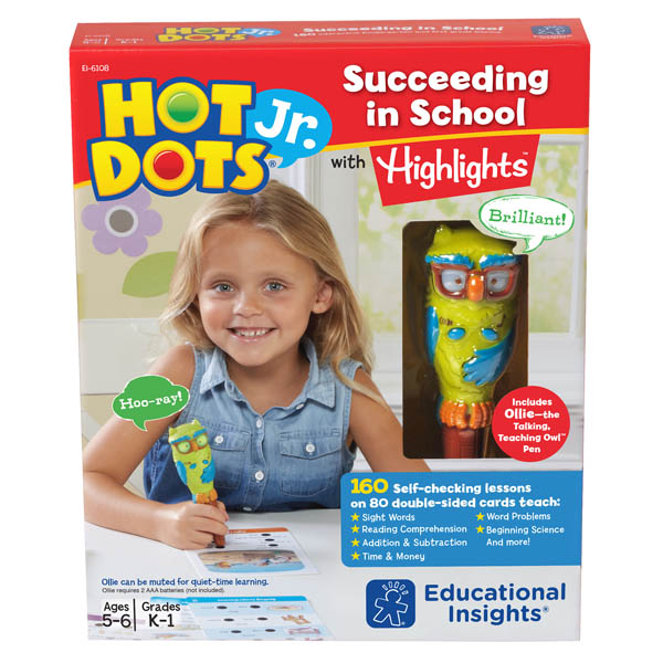 Hot Dots Jr. Succeeding in School Set with Highlights