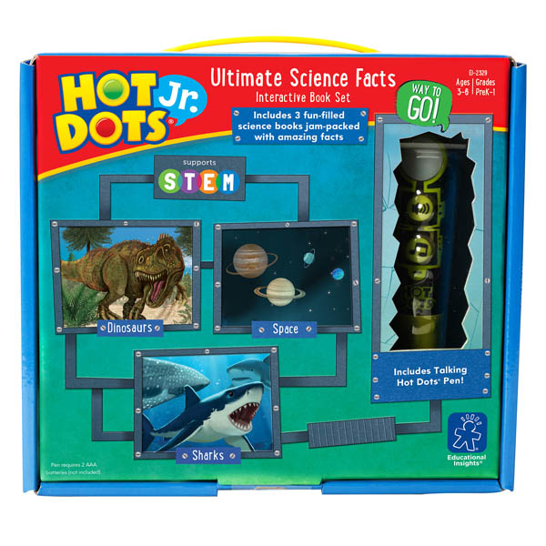 Hot Dots Jr. Ultimate Science Facts Interactive Book Set with Talking Pen
