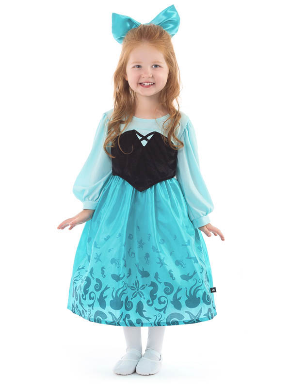 Mermaid Day Dress with Bow - Large