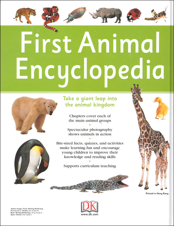 First Animal Encyclopedia Dorling Kindersley 9781465435521
