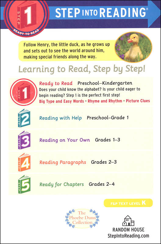 Little Duck Step Into Reading Level 1 Random House Children S Books