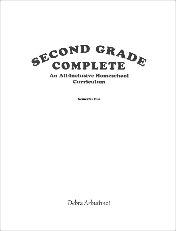 Second Grade Complete: Semester 1 Student Refill