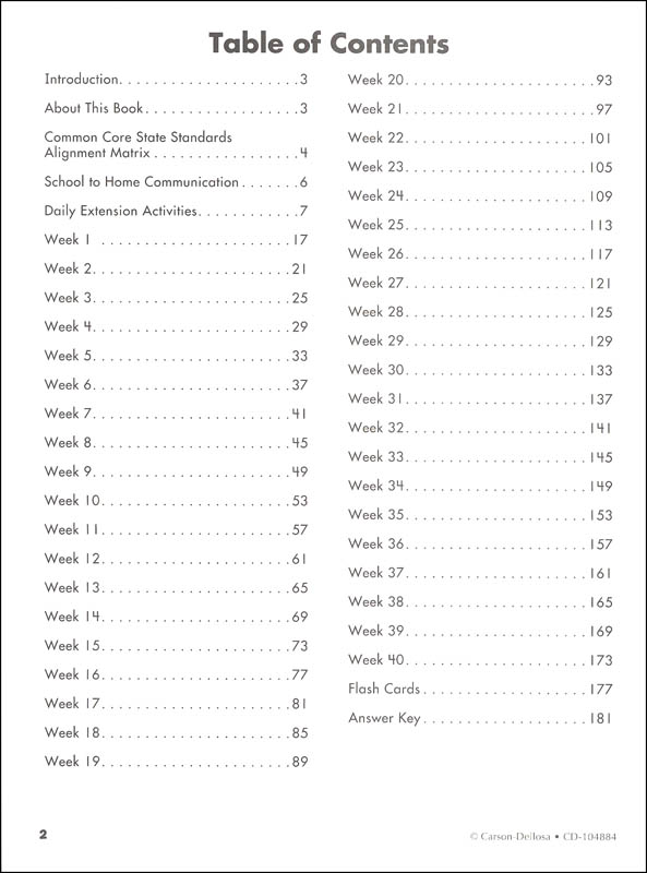 Math Weekly Practice: Grade 4 | Carson-Dellosa | 9781483827971