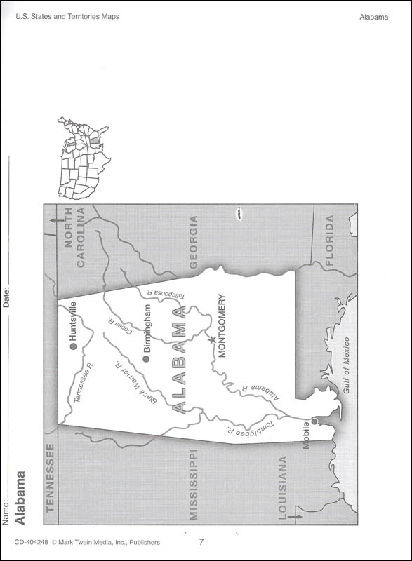 U.S. States and Territories Maps | Mark Twain Media | 9781622235933