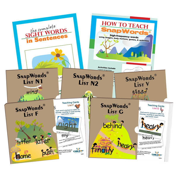 SnapWords Pocket Chart Cards Kit - 301 Snapwords (Volume 2 )