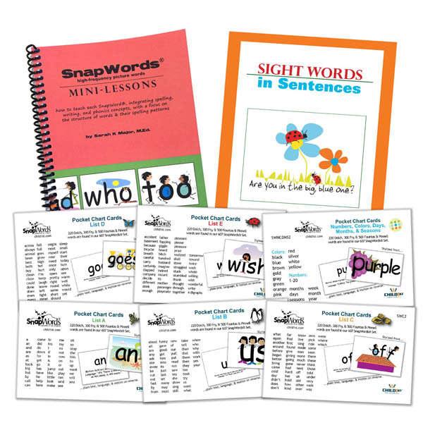 SnapWords Pocket Chart Cards Kit 306 Snapwords (Volume 1 ) Child