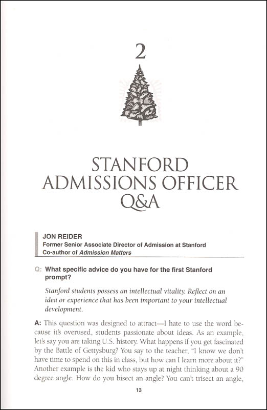stanford admission essays