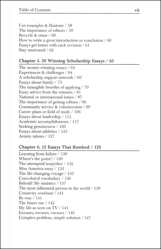 Writing a winning scholarship essay