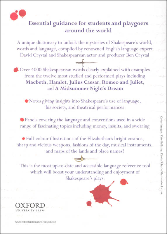 Oxford Illustrated Shakespeare Dictionary Oxford University Press 9780192737502