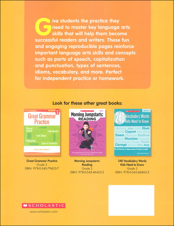 Building Essential Language Arts Skills Grade 3 | Scholastic ...