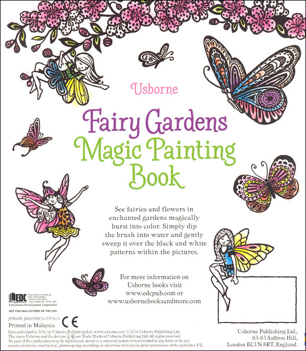 Fairy Gardens Magic Painting Book (Magic Painting Books) Usborne