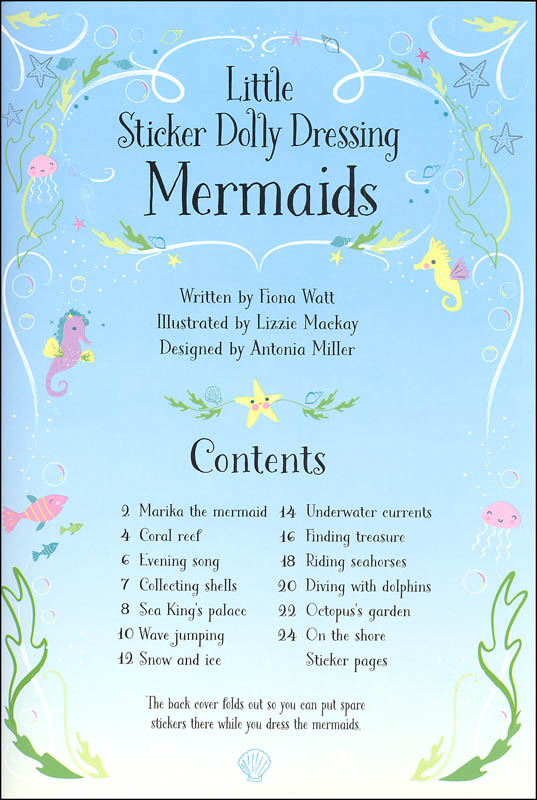 sticker dolly dressing mermaids