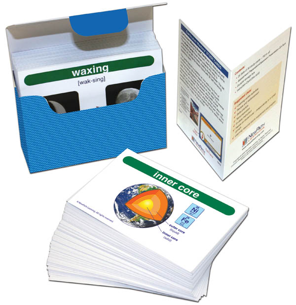 Earth Science Vocabulary Builder Flash Card Set - Middle School