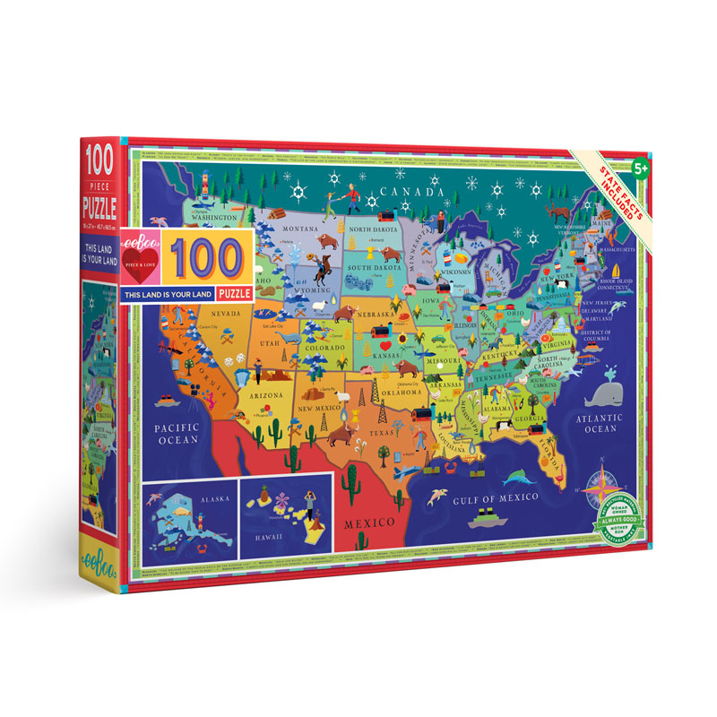 This Land is Your Land Puzzle - 100 pieces | eeBoo