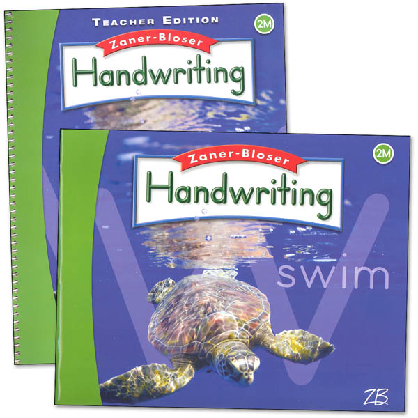 Zaner-Bloser Handwriting Grade 2M Homeschool Bundle-Student Edition/Teacher Edition (2016 edition)